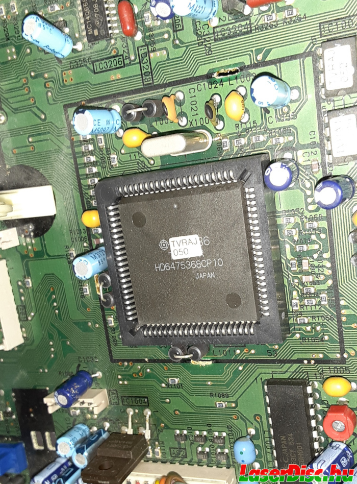 The main CPU under the metal box.