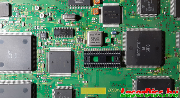 MUSE decoder board with the heatsink removed.