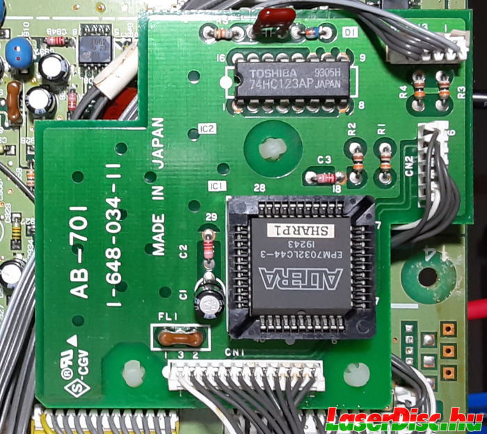 AB-701 daughterboard with an Altera PLD loaded with SHARP1