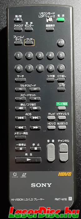 RMT-M18 - Black IR Remote for HIL-C1