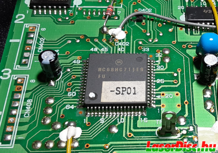 Motorola MC68HC711E9 on SP-702 board loaded with "SP01"