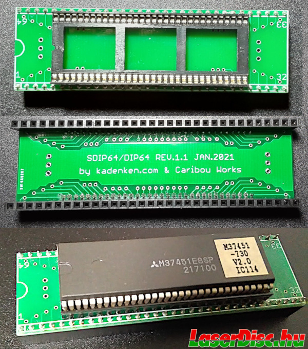 SDIP64-DIP64 adapter